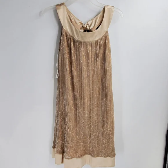 ENFOCUS PETITE women's 14P gold shimmery cocktail dress ENFOCUS PETITE women's 14P gold shimmery cocktail dress